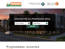 Tablet Screenshot of fernandezpropiedades.com